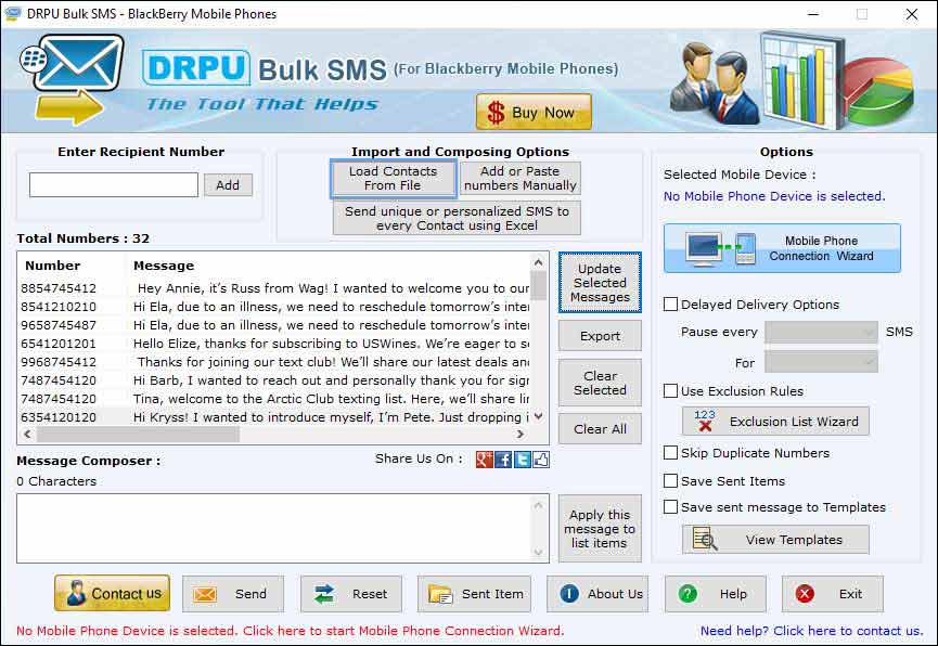 Group Software BlackBerry screenshot