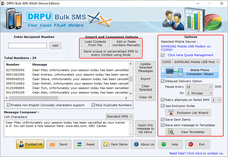 Bulk SMS Software for Multi Phone Bulk SMS Software for Multi Phone