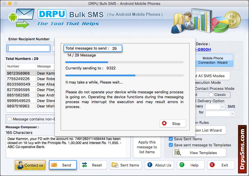 Sending Messages Messages Sending Process