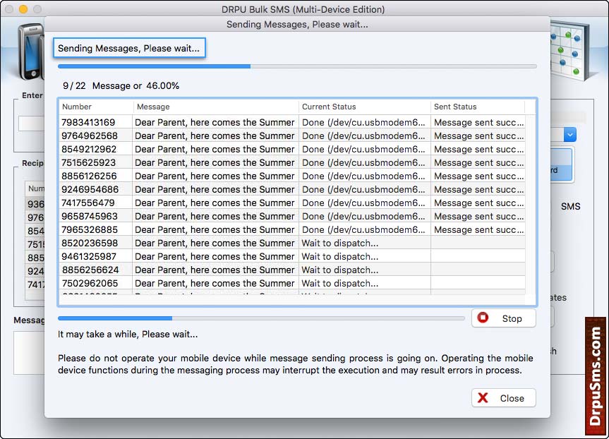 Sending Messages Mac Bulk SMS Software Sending Messages
